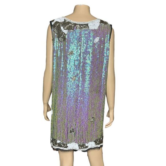 Meghan LA sequined beaded boho dress tunic - Picture 5 of 15